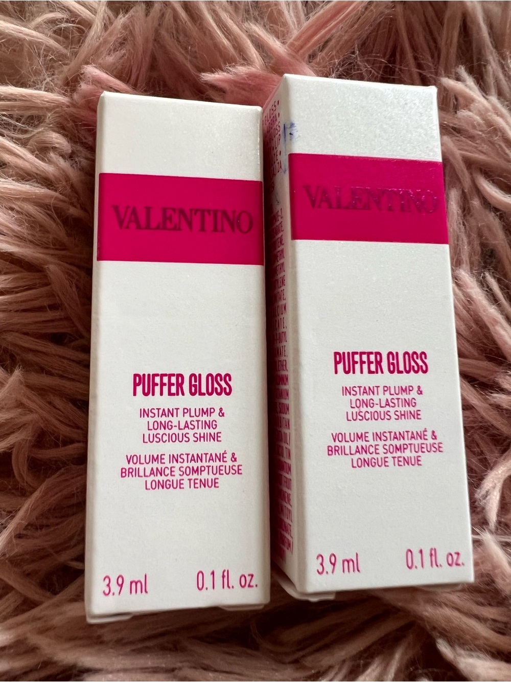 NIB Valentino Puffer Lip Gloss Mini Bundle